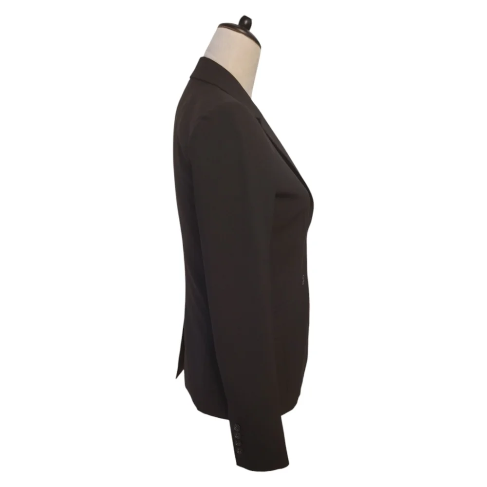 J. Crew 1035‎ Black Wool Tollegno Blazer Jacket Size 2